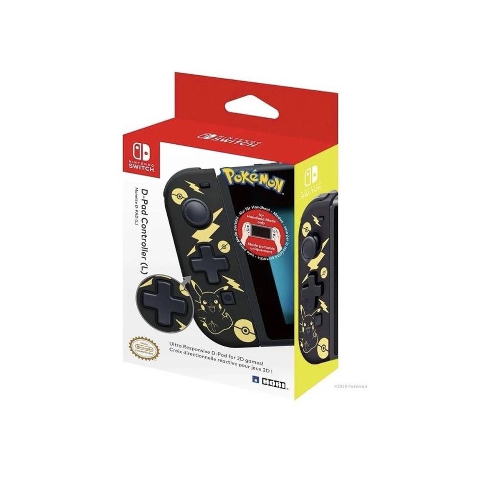 Nintendo Switch D-Pad Controller‎ Hori (L) (Pokemon: Black & Gold Pikachu